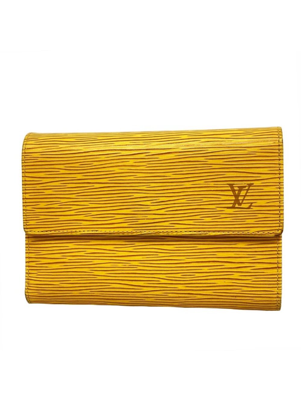 Louis Vuitton Trifold Wallet Epi Porte Tresor Etui Papiers Jaune
